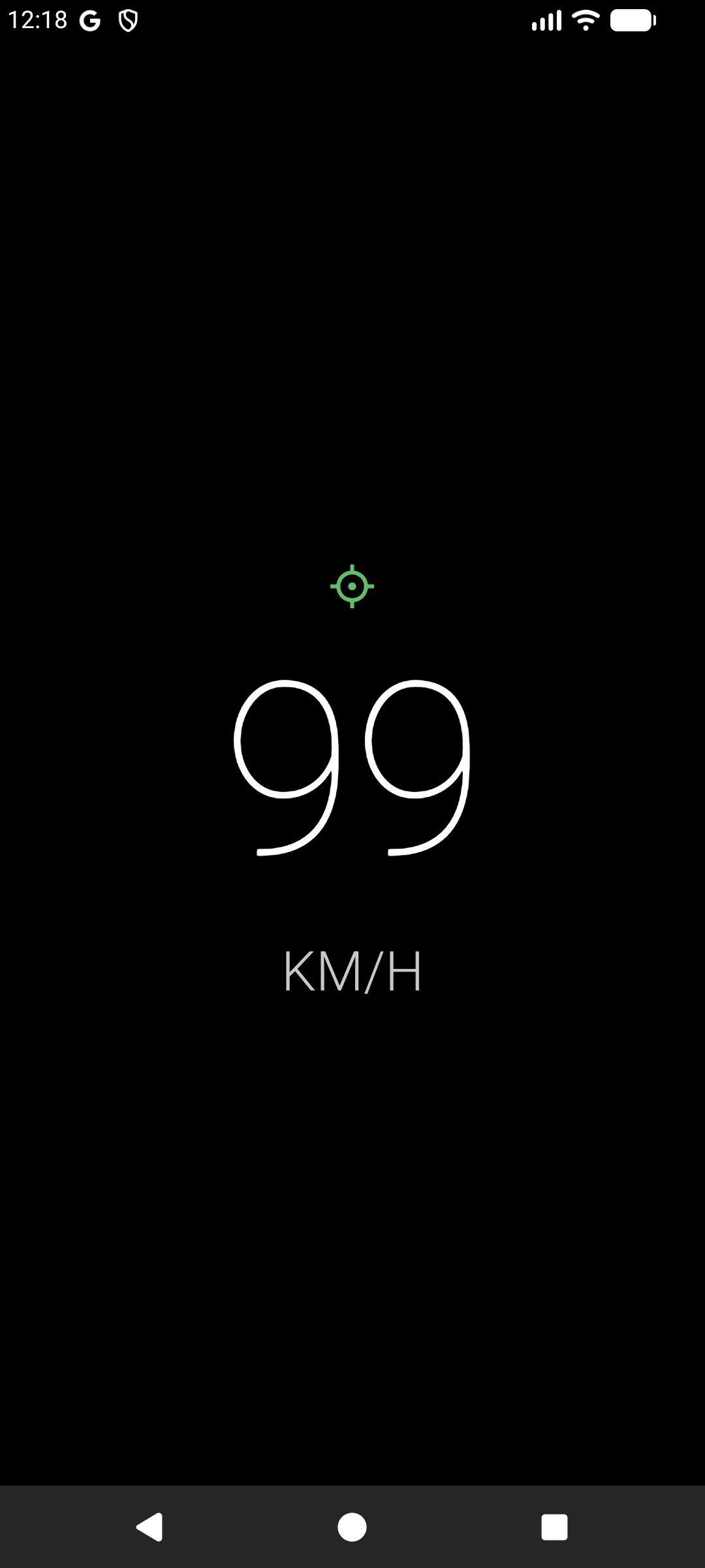 GPS Speed Go 현재 속도 화면